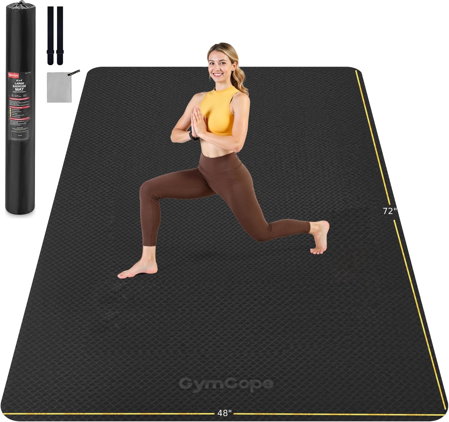 Pilates Yoga Or Gym - Ekstra Büyük Yoga Matı 72x48 veya