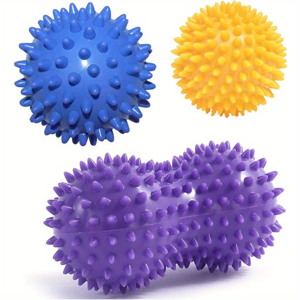Acupressure Ball Set - Dikenli Masaj Topu Seti (3 Parça)