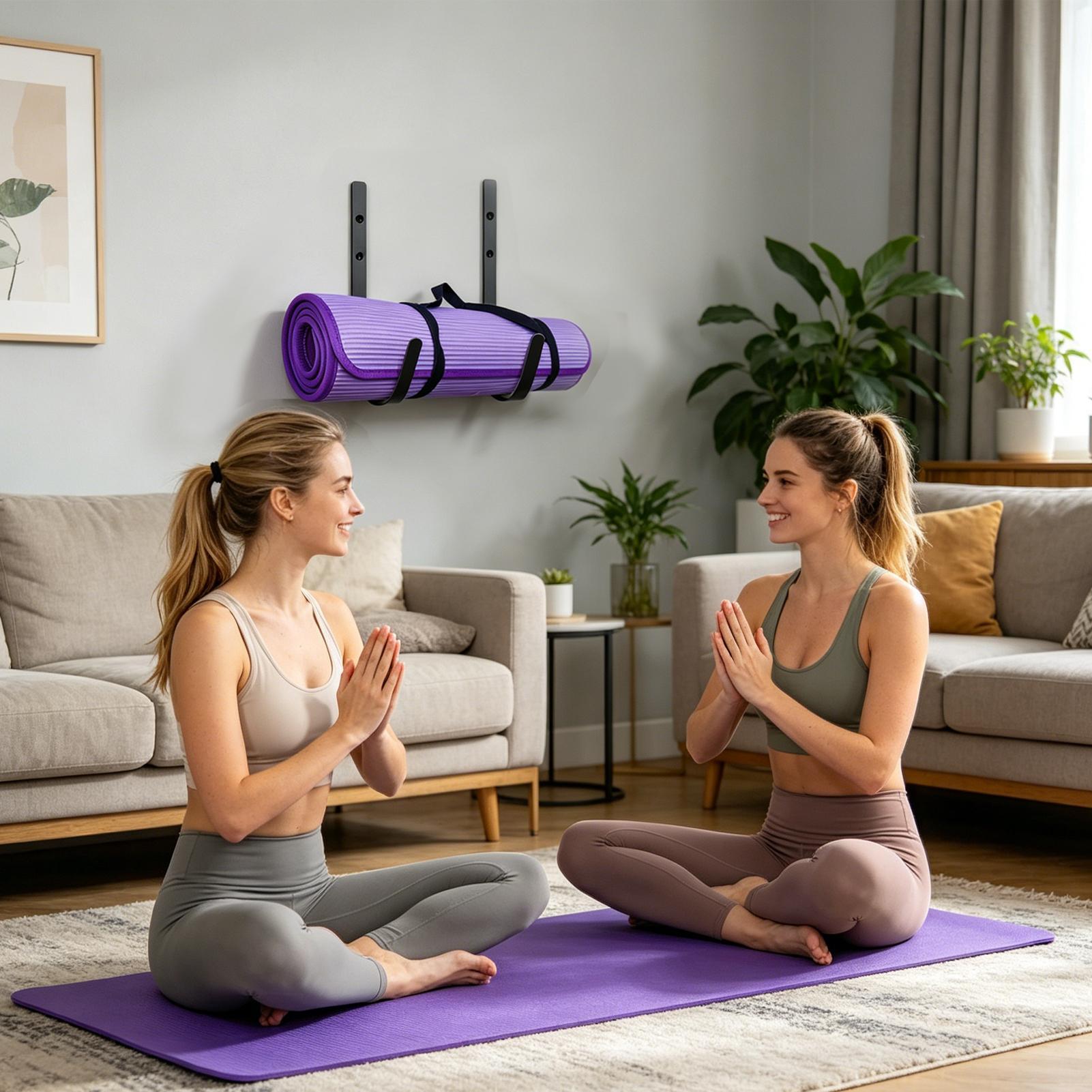 Pilates Yoga Garage - Yoga Matı Duvar Askısı Köpük Rulo