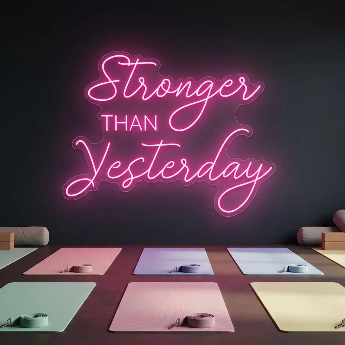 Dünden Daha Güçlü Neon Tabela, - Pilates Yoga Gifts incelemesi ve fiyatı